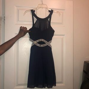 Navy Blue Homecoming Dress (Size 3)